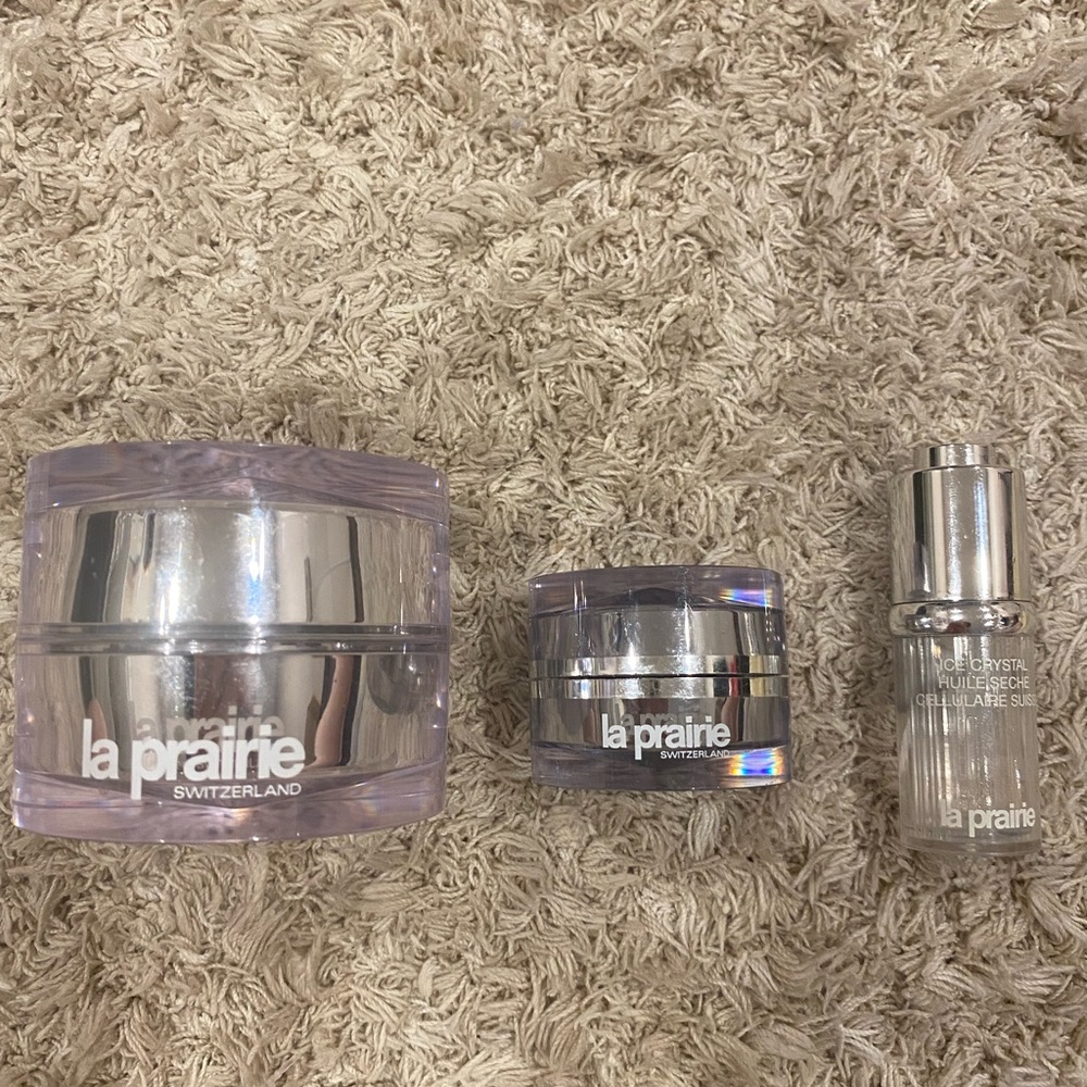 La Prairie empty cosmetics jar
